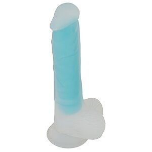 Dildo Glow in the Dark Transparent pe Denysa.ro