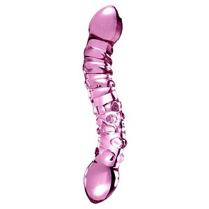Dildo Din Sticla Roz Pentru Incepatori