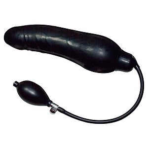 Dildo Inflatable Latex Negru 23cm