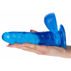 Dildo Jelly Real Rapture 16.5cm Albastru