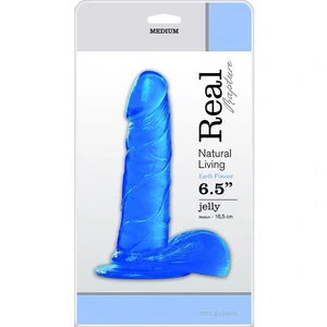 Dildo Jelly Real Rapture 16.5cm Albastru