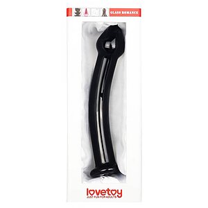Dildo Just Fun Glass Romance 17cm Negru