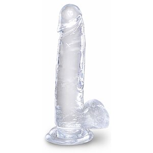 Dildo King 7 Inch Penis Transparent pe Denysa.ro