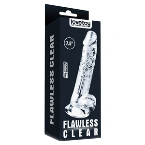 Dildo Lovetoy 19cm Flawless Transparent