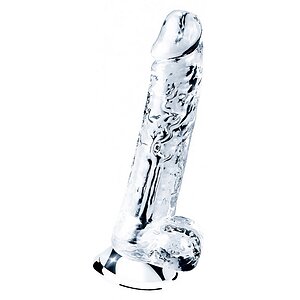 Dildo Lovetoy 19cm Flawless Transparent pe Denysa.ro