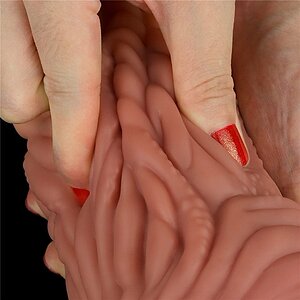 Dildo Texturat Nubbins Si Striuri Stimulare Interna