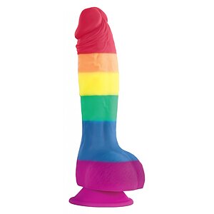 Dildo Pride Edition Rainbow Multicolor pe Denysa.ro