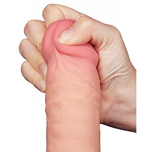 Dildo Realist LoveToy 24cm TPE Dual Density Ventuză