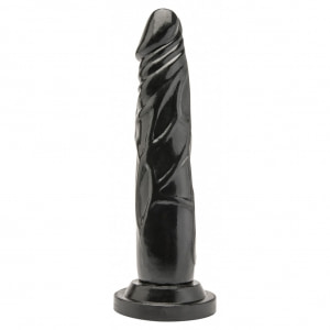 Dildo Realistic 18cm Dong Negru Dildo Realistic 18cm Dong Negru pe Denysa.ro