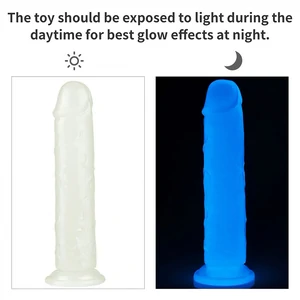 Dildo Realistic 8 Lumino Play Alb