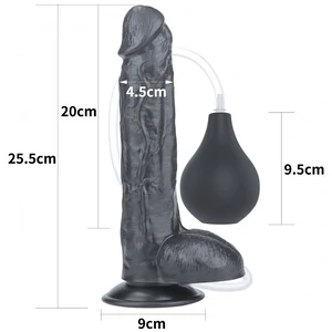 Dildo Realistic Cu Ejaculare Extreme 10inch Negru