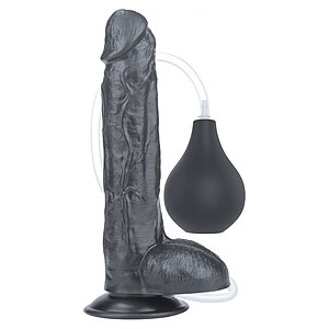 Dildo Realistic Cu Ejaculare Extreme 10inch Negru pe Denysa.ro