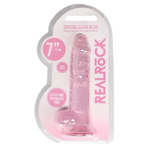 Dildo Realistic Cu Testicule 19cm Roz