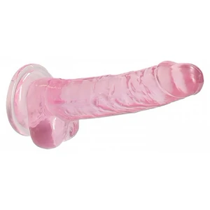 Dildo Realistic Cu Testicule 19cm Roz