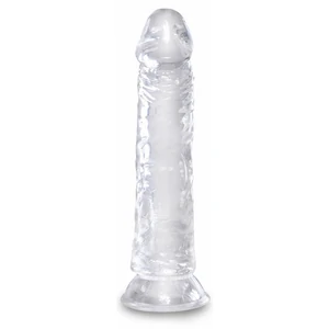 Dildo Realistic King Penis 8 Inch Transparent pe Denysa.ro