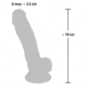 Dildo Realistic Medical Silicone 18cm