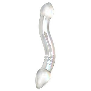 Dildo Rimba Sensual Glass Valeria Transparent pe Denysa.ro