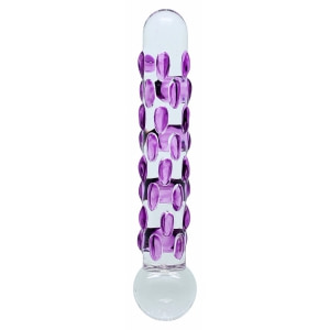 Dildo Sensual Glass Celine Transparent pe Denysa.ro