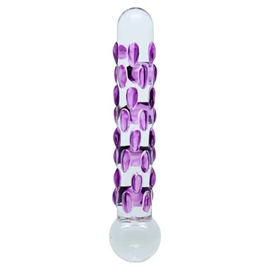 Dildo Sensual Glass Celine Transparent pe Denysa.ro