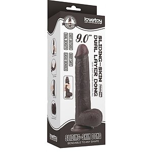 Dildo Sliding Skin Dual Layer Maro