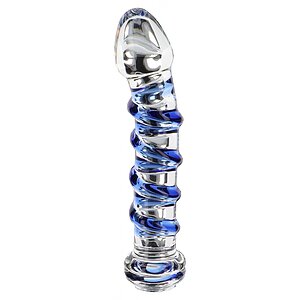 Dildo Sticlă 18cm Worxx Punct G Gemstone Transparent pe Denysa.ro