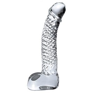 Dildo Sticlă Icicles No.61 Transparent pe Denysa.ro