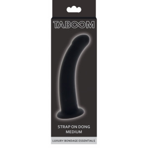 Dildo Strap-On Dong Medium 14cm Negru