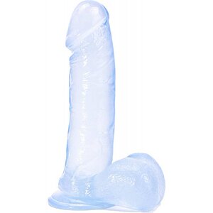 Dildo Strong and Brave Transparent pe Denysa.ro