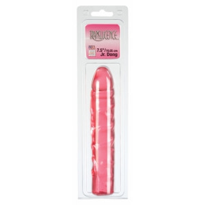 Dildo Translucence Jr Dong 19cm Roșu