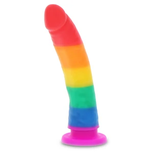 Jucarie Sexuala Dildo Unicorn Din Silicon Dildo Unicorn Multicolor 7 Inch Din Silicon