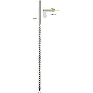 Dip Stick Ripped 6mm Argintiu