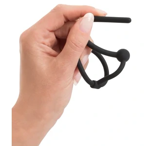 Dop Pentru Penis Cu Inel Pentru Cap Negru