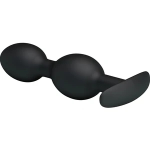 Vibrator Anal Cu Bile Metalice În Interior Negru
