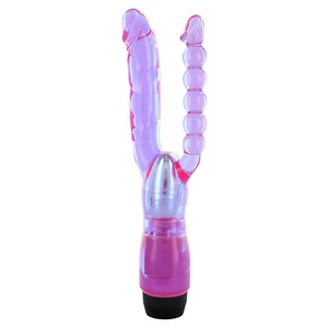 Vibrator Anal Si Vaginal Dublu Vibrator Dublu Seven Creations Mov