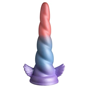 Dream Rider – Corn Unicorn Din silicon, Ventuză Puternică Multicolor pe Denysa.ro