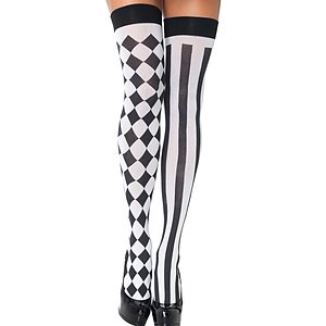 Dresuri Leg Avenue Harlequin Alb XS-L