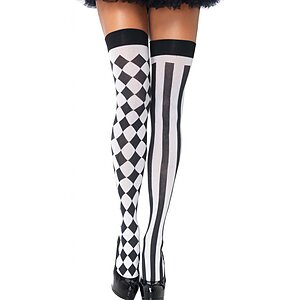 Dresuri Leg Avenue Harlequin Alb XS-L