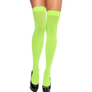 Dresuri Peste Genunchi Verde Opac Model Dresuri Elegante Verde Neon Pentru Petrecere