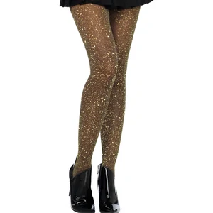 Dresuri Leg Avenue Lurex Tights Negru pe Denysa.ro
