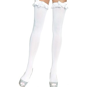 Dresuri Leg Avenue Albe Stay Ups Marime Xs L