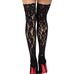 Dresuri Leg Avenue Rose Lace Negru XS-L