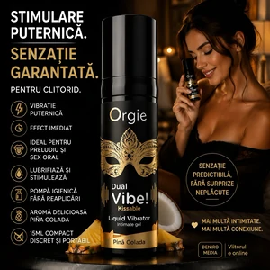 Dual Vibe Pina Colada Kissable Liquid Vibrator