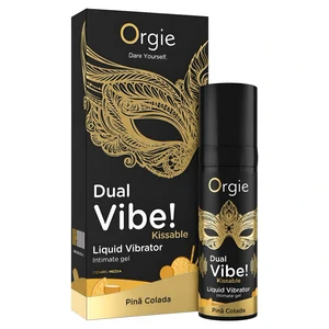 Dual Vibe Pina Colada Kissable Liquid Vibrator pe Denysa.ro
