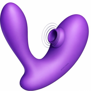 DuoVibe I Vibrator Air Punctul G Mov 9+9 Moduri, Reîncărcabil pe Denysa.ro