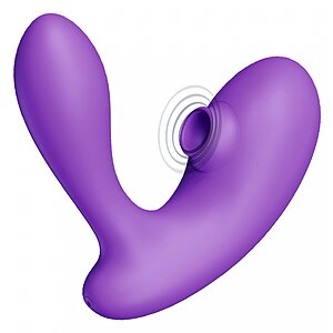 DuoVibe I Vibrator Air Punctul G Mov 9+9 Moduri, Reîncărcabil pe Denysa.ro