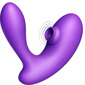 DuoVibe I Vibrator Air Punctul G Mov 9+9 Moduri, Reîncărcabil DuoVibe I Vibrator Air Punctul G Mov 9+9 Moduri, Reîncărcabil pe Denysa.ro