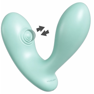 DuoVibe II – Vibrator punct G cu Tapping, 9 Moduri, Reîncărcabil Verde pe Denysa.ro