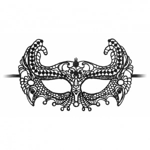 Empress Venetian Lace Mask Negru pe Denysa.ro