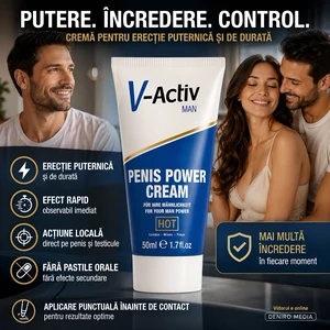 Erecție Prelungită Cremă V-Activ Penis Power 50ml