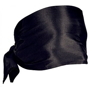Eșarfă Bondage Satin Neagră 120x15 cm Orion Bad Kitty Negru
